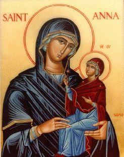saint anne icon theotokos
